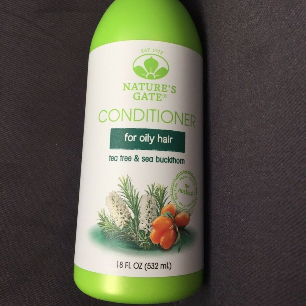Nature's Gate Oily Hair Conditioner 18oz Bottle Tea Tree Buckthorn